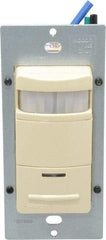 Leviton - 2,100 Square Ft. Coverage, Infrared Occupancy Sensor Wall Switch - 1,800 at 120 V Incandescent, 1,800 at 120 V and 2,700 at 277 V Fluorescent, 120 to 277 VAC, Ivory - Benchmark Tooling