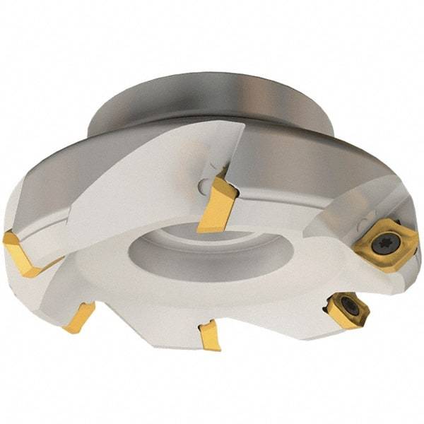 Iscar - 170.7mm Cut Diam, 40mm Arbor Hole, 6.5mm Max Depth of Cut, 45° Indexable Chamfer & Angle Face Mill - 7 Inserts, SE.. 12 Insert, Right Hand Cut, 7 Flutes, Series IscarMill - Benchmark Tooling