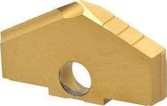 Allied Machine and Engineering - 3-1/2" Diam x 1/2" Thick, Seat Code F, 130° Included Angle Spade Drill Insert - TiN Coated, High Speed Steel, Series F - Benchmark Tooling