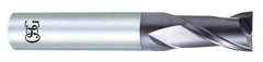 OSG - 3/16", 3/4" LOC, 3/16" Shank Diam, 2" OAL, 2 Flute, Solid Carbide Square End Mill - Single End, Diamond Finish, Spiral Flute, 30° Helix, Centercutting, Right Hand Cut, Right Hand Flute, Series 7020 - Benchmark Tooling