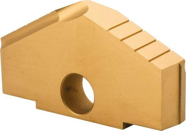 Allied Machine and Engineering - 4-1/4" Diam x 11/16" Thick, Seat Code H, 130° Included Angle Spade Drill Insert - TiN Coated, High Speed Steel, Series H - Benchmark Tooling