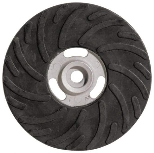 Made in USA - 7" Diam Locking Nut Disc Backing Pad - Soft Density, 8,500 RPM - Benchmark Tooling