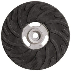 Made in USA - 7" Diam Locking Nut Disc Backing Pad - Soft Density, 8,500 RPM - Benchmark Tooling