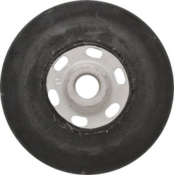 Made in USA - 4-1/2" Diam Disc Backing Smooth Backing Pad - 5/8" Shank Diam, Soft Density, 11,000 RPM - Benchmark Tooling