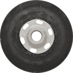 Made in USA - 4-1/2" Diam Disc Backing Smooth Backing Pad - 5/8" Shank Diam, Soft Density, 11,000 RPM - Benchmark Tooling