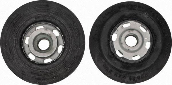 Made in USA - 4" Diam Disc Backing Smooth Backing Pad - Medium Density, 12,000 RPM - Benchmark Tooling