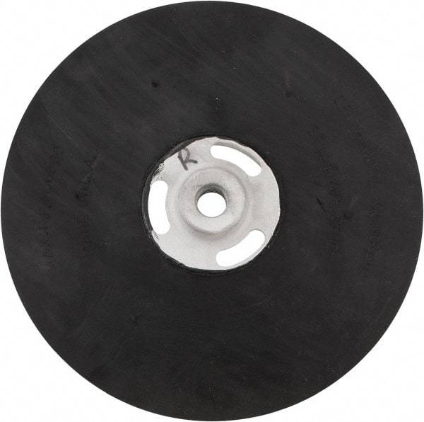 Made in USA - 9" Diam Locking Nut Disc Backing Pad - Medium Density, 6,500 RPM - Benchmark Tooling