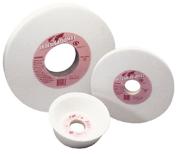 Grier Abrasives - 12" Diam x 5" Hole x 1" Thick, K Hardness, 46 Grit Surface Grinding Wheel - Benchmark Tooling