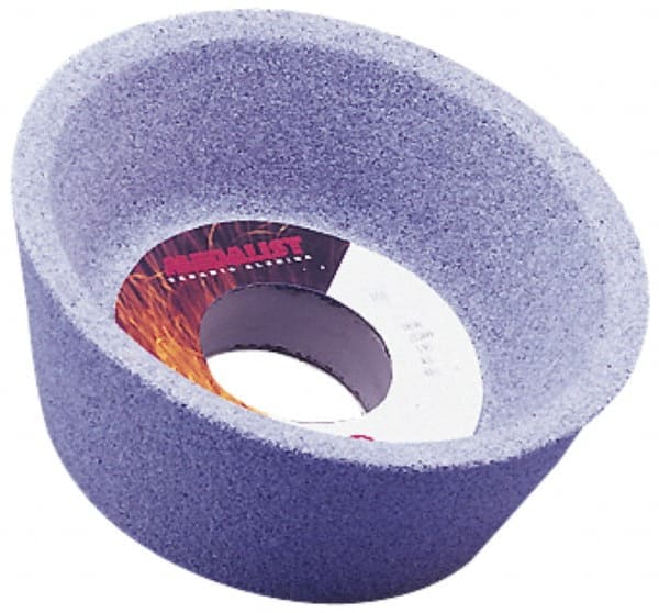 Grier Abrasives - 4 Inch Diameter x 1-1/4 Inch Hole x 1-1/2 Inch Thick, 60 Grit Tool and Cutter Grinding Wheel - Benchmark Tooling