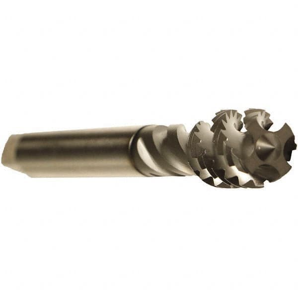 Emuge - M20x1.50 Metric Fine 5 Flute 6H Bottoming Spiral Flute Tap - Cobalt, GLT-1 Finish, 125mm OAL, Right Hand Flute, Right Hand Thread, Series Enorm - Benchmark Tooling