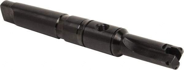 Allied Machine and Engineering - Series A, 31/32 to 1-3/8" Diam, 4MT Taper Shank, Straight Flute Spade Drill - 3" Max Depth, 5-15/32" Body Length, 9-9/16" OAL, Short Length, Through Coolant - Benchmark Tooling