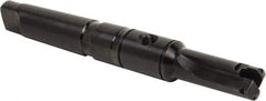 Allied Machine and Engineering - Series A, 31/32 to 1-3/8" Diam, 4MT Taper Shank, Straight Flute Spade Drill - 3" Max Depth, 5-15/32" Body Length, 9-9/16" OAL, Short Length, Through Coolant - Benchmark Tooling