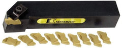 Kennametal - NS, Right Hand, 0.21" Max Depth of Cut, 4.95mm Max Groove Width, Indexable Grooving Tool Holder - N.3R Insert Compatibility, 1" Shank Height, 1" Shank Width, 6" OAL - Benchmark Tooling