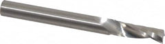 Onsrud - 1/4" Cutting Diam x 3/4" Length of Cut, 1 Flute, Upcut Spiral Router Bit - Uncoated, Right Hand Cut, Solid Carbide, 2-1/2" OAL x 1/4" Shank Diam, Single Edge, 21° Helix Angle - Benchmark Tooling