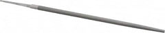 Nicholson - 10" Long, Smooth Cut, Round American-Pattern File - Single Cut, Tang - Benchmark Tooling