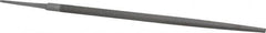 Nicholson - 12" Long, Smooth Cut, Round American-Pattern File - Single Cut, Tang - Benchmark Tooling