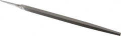 Nicholson - 12" Long, Smooth Cut, Square American-Pattern File - Double Cut, Tang - Benchmark Tooling