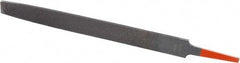 Simonds File - 8" Long, Bastard Cut, Flat American-Pattern File - Double Cut, 7/32" Overall Thickness, Tang - Benchmark Tooling