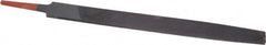 Simonds File - 10" Long, Bastard Cut, Flat American-Pattern File - Double Cut, 1/4" Overall Thickness, Tang - Benchmark Tooling