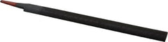 Simonds File - 10" Long, Smooth Cut, Half Round American-Pattern File - Double Cut, 9/32" Overall Thickness, Tang - Benchmark Tooling