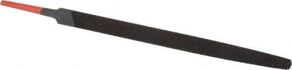 Simonds File - 8" Long, Bastard Cut, Triangle American-Pattern File - Double Cut, 5/8" Overall Thickness, Tang - Benchmark Tooling