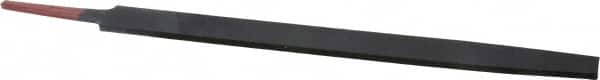 Simonds File - 10" Long, Smooth Cut, Mill American-Pattern File - Single Cut, 11/64" Overall Thickness, Tang - Benchmark Tooling