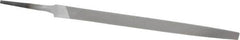 Nicholson - 8" Long, Smooth Cut, Triangle American-Pattern File - Double Cut, Tang - Benchmark Tooling