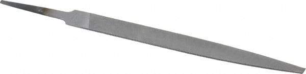 Nicholson - 6" Long, Smooth Cut, Warding American-Pattern File - Double Cut, 5/64" Overall Thickness, Tang - Benchmark Tooling