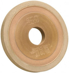 3M - 5" Diam, 1-1/4" Hole Size, 3/8" Overall Thickness, 220 Grit, Type 1 Tool & Cutter Grinding Wheel - Very Fine Grade, CBN, Resinoid Bond - Benchmark Tooling