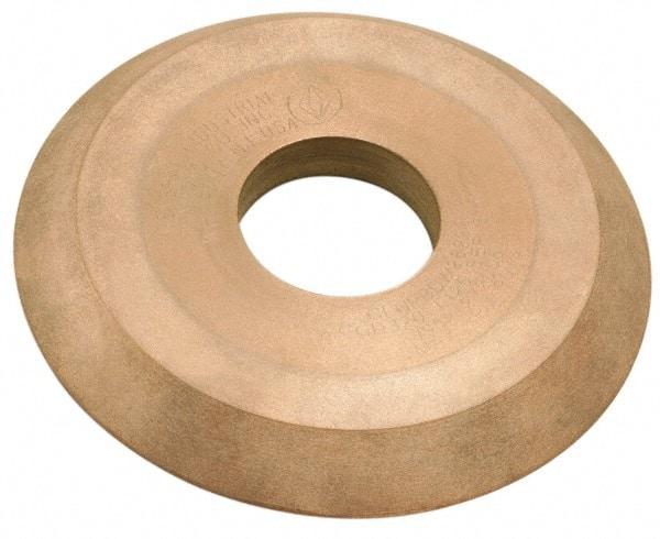 3M - 4" Diam, 1-1/4" Hole Size, 1/4" Overall Thickness, 320 Grit, Type 1 Tool & Cutter Grinding Wheel - Extra Fine Grade, Diamond, Resinoid Bond - Benchmark Tooling