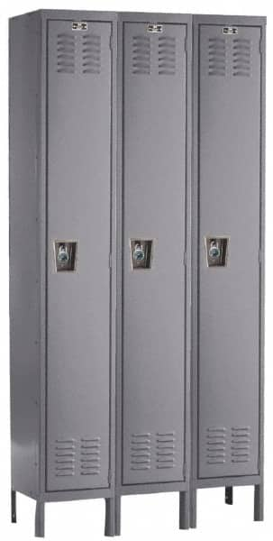 Hallowell - 3 Door, 1 Tier, Ready-Built Wardrobe & Box Lockers - Benchmark Tooling