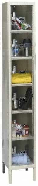 Hallowell - 6 Door, 6 Tier, Safety-View Plus Box Lockers - Benchmark Tooling