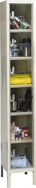 Hallowell - 6 Door, 6 Tier, Safety-View Plus Box Lockers - Benchmark Tooling