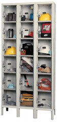 Hallowell - 18 Door, 6 Tier, Safety-View Plus Box Lockers - Benchmark Tooling