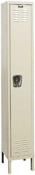 Hallowell - 1 Door, 1 Tier, Galvanite Corrosion Resistant Wardrobe & Box Lockers - Benchmark Tooling