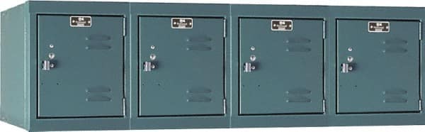 Hallowell - 4 Door, 4 Horizontal Tier, Premium Box Lockers - Benchmark Tooling