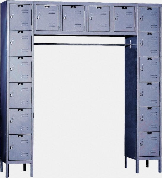 Hallowell - 16 Door, 16 Tier, Premium Box Lockers - Benchmark Tooling