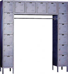 Hallowell - 16 Door, 16 Tier, Premium Box Lockers - Benchmark Tooling