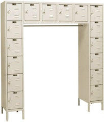 Hallowell - 16 Door, 16 Tier, Premium Box Lockers - Benchmark Tooling