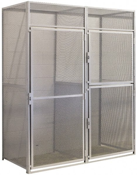 Hallowell - 36" Wide x 90" High, Locker Back Panel for Bulk Storage Lockers - Benchmark Tooling