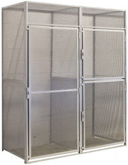 Hallowell - 48" Wide x 90" High, Locker Back Panel for Bulk Storage Lockers - Benchmark Tooling