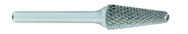 SL-3 -- 3/8 x 1-1/16 LOC x 1/4 Shank x 2 OAL 14 Degree Included Angle Carbide Medium Tough Cut Burr - Benchmark Tooling