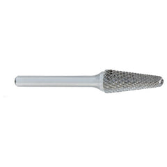 ‎SL-1 -1/4 × 5/8 LOC × 1/4 Shank × 2 OAL 14 Degree Included Angle Carbide Medium Tough Cut Burr - Benchmark Tooling