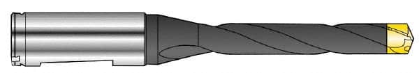 Seco - 14 to 14.99mm Diam, 3xD, 50mm Max Depth, 16mm Shank Diam, 59.4mm Flute, 127.4mm OAL, Replaceable Tip Drill - SD100 Insert, SD103 Toolholder, Series SD103 - Benchmark Tooling
