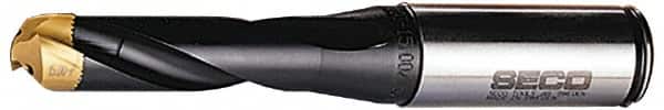 Seco - 10 to 10.49mm Diam, 3xD, 1.18" Max Depth, 5/8" Shank Diam, 1-1/2" Flute, 3.976" OAL, Replaceable Tip Drill - SD100 Insert, SD103 Toolholder, Series SD103 - Benchmark Tooling
