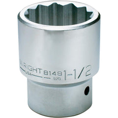 Wright Tool & Forge - Hand Sockets; Drive Size (Inch): 1 ; Size (Inch): 1-13/16 ; Type: Standard ; Tool Type: Hand Socket ; Number of Points: 12 ; Finish/Coating: Full Polish Chrome - Exact Industrial Supply