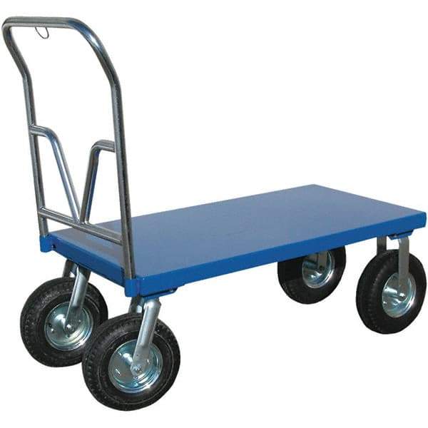 Vestil - 1,500 Lb Capacity Steel Platform Truck - Steel Deck, 24" OAW - Benchmark Tooling