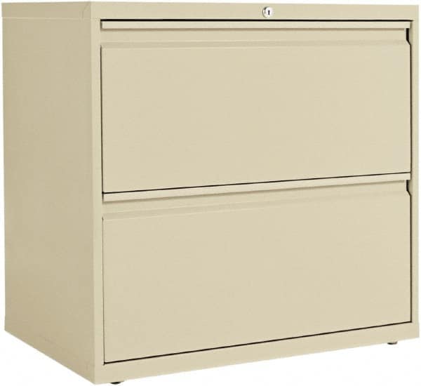 ALERA - 30" Wide x 28-3/8" High x 19-1/4" Deep, 2 Drawer Lateral File - Steel, Putty - Benchmark Tooling