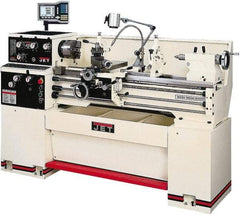 Jet - 14" Swing, 36-7/8" Between Centers, 230 Volt, Single Phase Bench Lathe - 2 hp, 70 to 1,900 RPM Spindle Speed, 2" Spindle Bore Diam, 76-13/32" OAL x 29-29/32" OAH x 59-13/16" Overall Depth - Benchmark Tooling