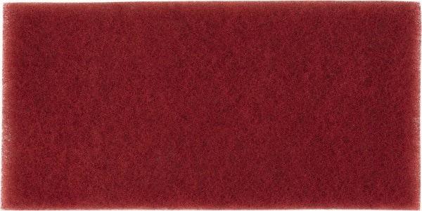3M - Very Fine Grade, Aluminum Oxide Hand Pad - Maroon, 4-1/2" Wide x 9" Long, Nonwoven - Benchmark Tooling
